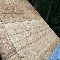 New OSB roof decking installed during a full roof replacement in Ohio